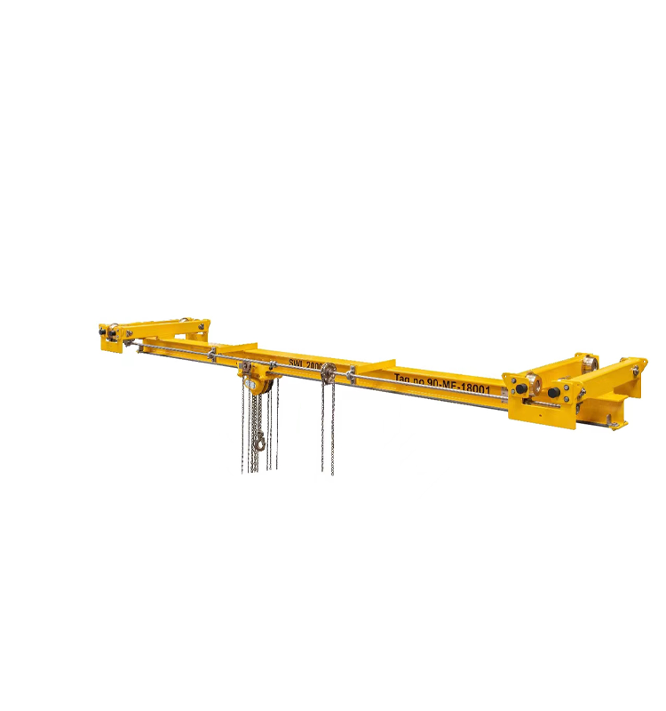 What should we pay attention to when lifting different materials with a beam lifting machine