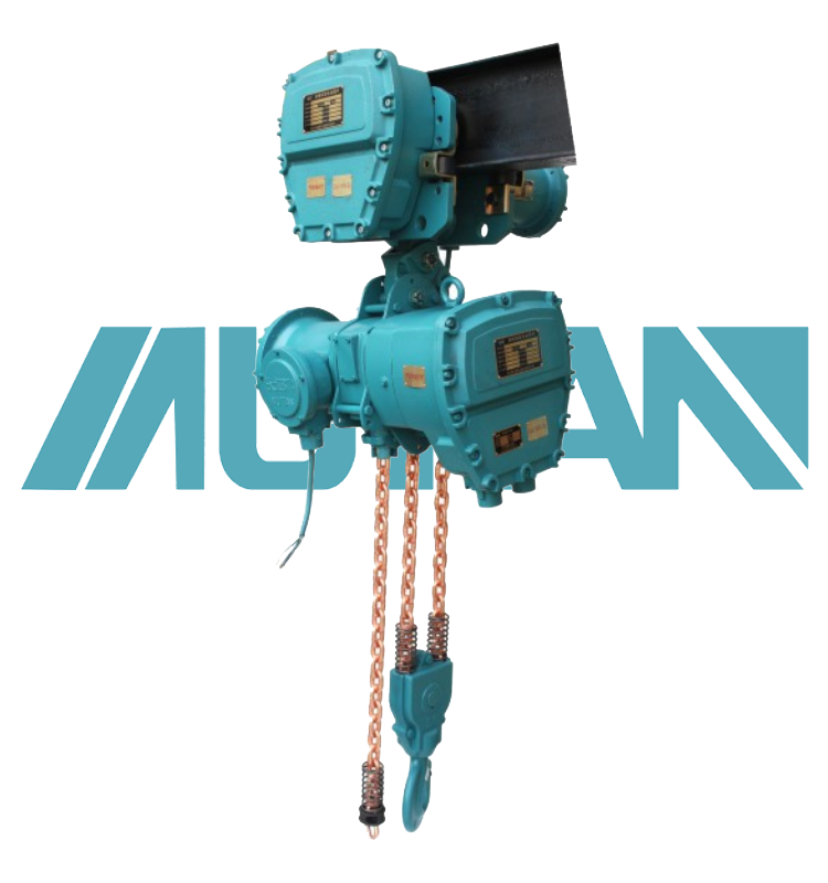 Elaborate on lubrication requirements for explosion-proof electric hoists